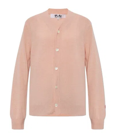 COMME DES GARÇONS PLAY LONG SLEEVE CARDIGAN