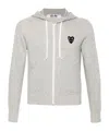 Comme Des Garçons Play Sweatshirt Double Black Emblem In Mulanghui