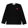 Comme Des Garçons Play Comme Des Garcons Play Long Sleeve T-shirt Red Family Heart 'black'