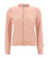 Comme Des Garçons Play Knitwear Cardigan Small Heart In Pink