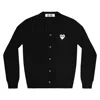 Comme Des Garçons Play Long-sleeved Sweater In Black