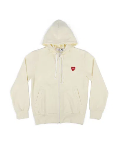Comme Des Garçons Play Long-sleeved Sweater In White