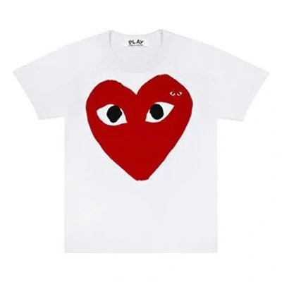 Comme Des Garçons Play Comme Des Garcons Play Love Printing Casual Short Sleeve White