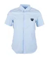 Comme Des Garçons Play Love Short-sleeved Shirt In Blue