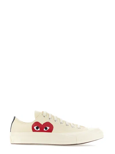 Comme Des Garçons Play Play Converse Chuck Taylor In White