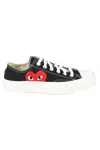 Comme Des Garçons Play Black Converse Edition Chuck 70 Cdg Ox Sneakers In Black