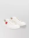 Comme Des Garçons Play X Converse Canvas Low-top Sneakers In White