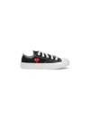 Comme Des Garçons Play Heart-print Sneakers In Black