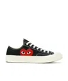 Comme Des Garçons Play Comme Des Garcons Play Black Converse Edition Half Heart Chuck 70 Low Sneakers In Nude