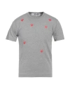 Comme Des Garçons Play Man T-shirt Grey Size S Cotton