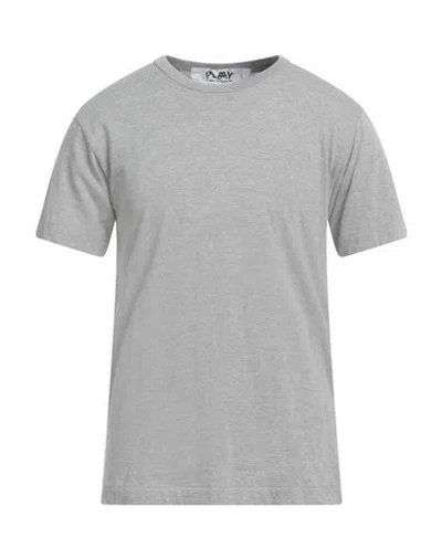Comme Des Garçons Play Man T-shirt Grey Size Xl Cotton
