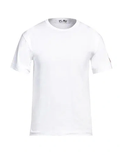 Comme Des Garçons Play Man T-shirt White Size Xxl Cotton