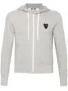 Comme Des Garçons Play Sweatshirt Double Black Emblem