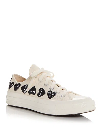 COMME DES GARÇONS PLAY MEN'S CDG PLAY X CONVERSE HEART LOW TOP SNEAKERS