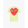 Comme Des Garçons Play Cotton T-shirt In Green