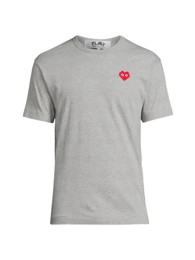 Comme Des Garçons Play Play X Invader T-shirt In Grey