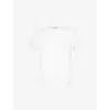 Comme Des Garçons Play Mens Comme Des Garcons Play Brand-patch Crew-neck Regular-fit Cotton-jersey T-shirt In White