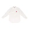 Comme Des Garçons Play Mens Shirts In Nero Neri E Grigi