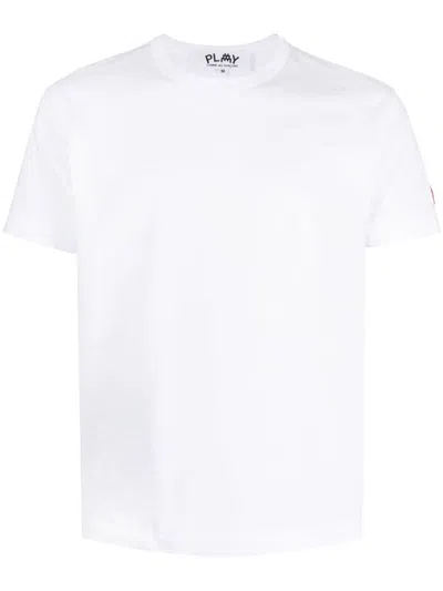 Comme Des Garçons Play Comme Des Garcons Play T-shirt With Pixel Patch In White