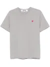 Comme Des Garçons Play Mini Heart-patch T-shirt In Grey