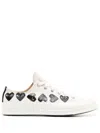 Comme Des Garçons Play X Converse Multi Hearts-print Low-top Sneakers