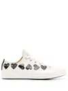 Comme Des Garçons Play X Converse Multi Hearts-print Low-top Sneakers