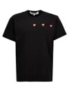 COMME DES GARÇONS PLAY MULTI HEART T-SHIRT BLACK