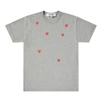 Comme Des Garçons Play Multi Red Heart Logo T-shirt Unisex In White