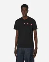 Comme Des Garçons Play Omme Des Garcons Play 3 Heart T-shirt In Black