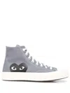 Comme Des Garçons Play Grey Converse Edition Half Heart Chuck 70 Sneakers In Grey