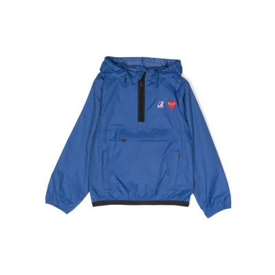 Comme Des Garçons Play Kids' Outerwear In Blue