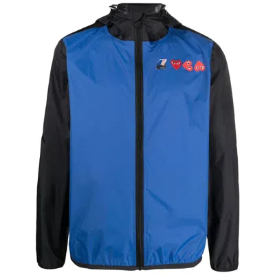 Comme Des Garçons Play Hoodie In Blue Black