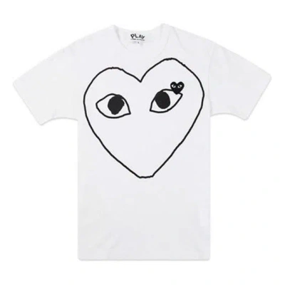 COMME DES GARÇONS PLAY COMME DES GARCONS PLAY OUTLINE HEART T-SHIRT 'WHITE'