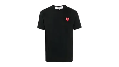 Pre-owned Comme Des Garçons Play P1t288 Mens T-shirt T-shirt In Black