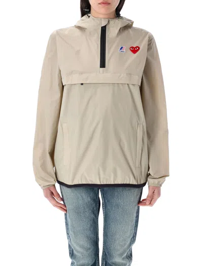 Comme Des Garçons Play Packable Mini Jacket For Women In Sand