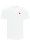 Comme Des Garçons Play Patch Logo Pullover In White