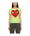 Comme Des Garçons Play Pattern Printed Short-sleeved T-shirt In Multicolor