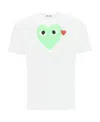 Comme Des Garçons Play Pattern Printed Short-sleeved T-shirt In White