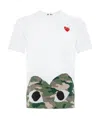 Comme Des Garçons Play Comme Des Garcons Play Camouflage Edge Heart Kawakubo Rei Short Sleeve White