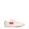 Comme Des Garçons Play Lacing Low-cut Casual Shoes In Neutral