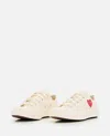 Comme Des Garçons Play Comme Des Garcons Play Round Toe Lace In White