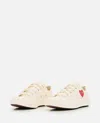 Comme Des Garçons Play Comme Des Garcons Play Round Toe Lace In White