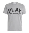 Comme Des Garçons Play Comme Des Garcons Play T Shirt With Play Print In Grey