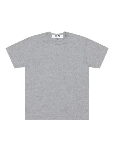 Comme Des Garçons Play Play Reverse Red-heart T-shirt In Gray
