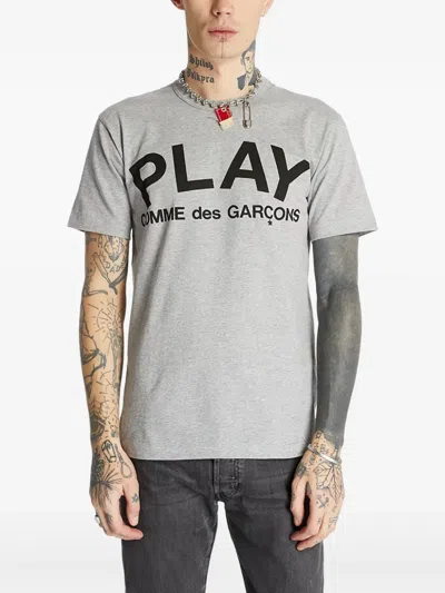 Comme Des Garçons Play Play T-shirt In Gray