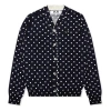 Comme Des Garçons Play Comme Des Garcons Play Polka Dot Cardigan Black Emblem 'navy'