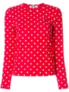 Comme Des Garçons Play Polka Dot Heart Logo T-shirt