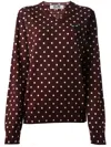 Comme Des Garçons Play Polka Dot Sweater In Red