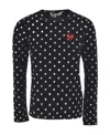 Comme Des Garçons Play Black Polka Dot Heart Patch T-shirt