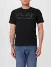 Comme Des Garçons Play Comme Des Garcons Play Mens Black Reverse Logo-print Cotton-jersey T-shirt In 黑色